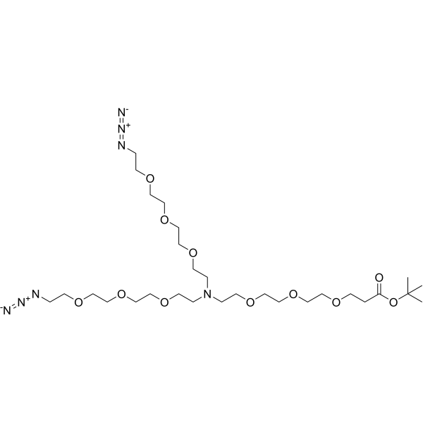 N-(t-butyl ester-PEG3)-N-bis(PEG3-azide) 2182602-15-7